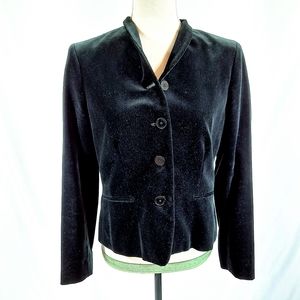 Lauren Ralph Lauren Black Velvet 4 Button Blazer